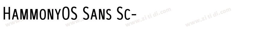 HammonyOS Sans Sc字体转换